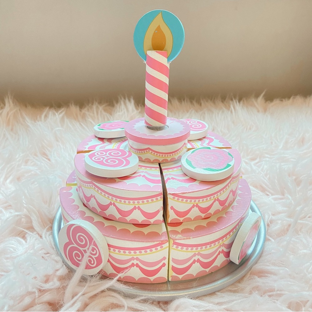 melissa & doug wooden cake